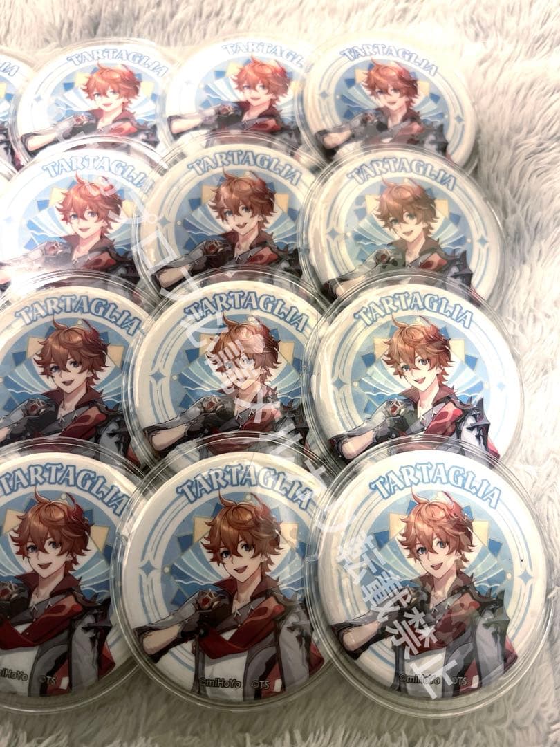 原神スカイツリー タルタリヤ 等身書き下ろし缶バッジ24個＆缶バッジシート