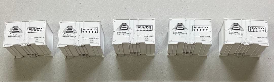 KATO 60周年記念ありがとうキャンペーン 特製コンテナ　5個セット