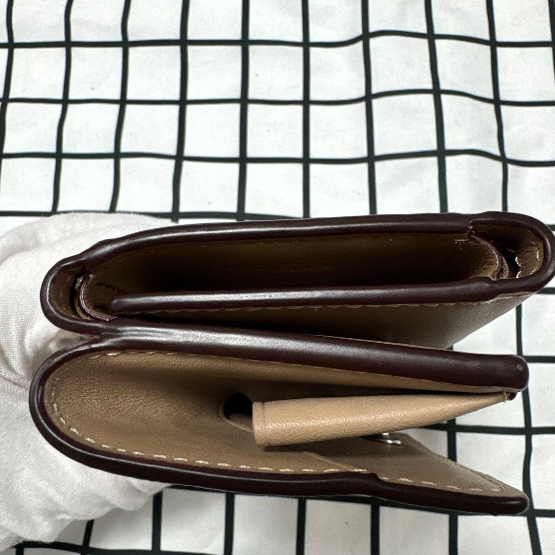 【しぃちゃん（1/1迄）】COACH ベージュ 三つ折り財布