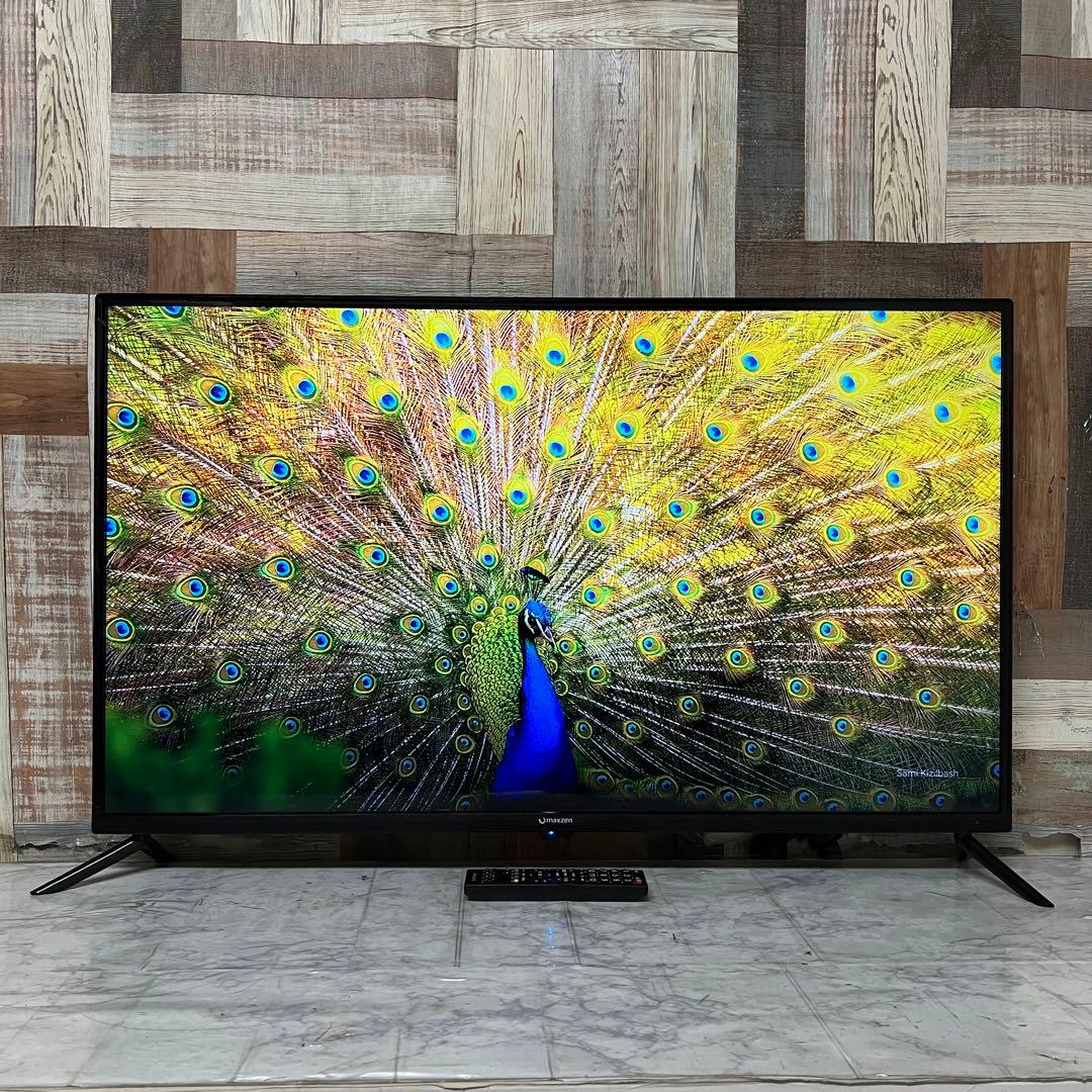 即日受渡❣️全国送料込4年前購入マクスゼン43型液晶TVゲームモード搭載。