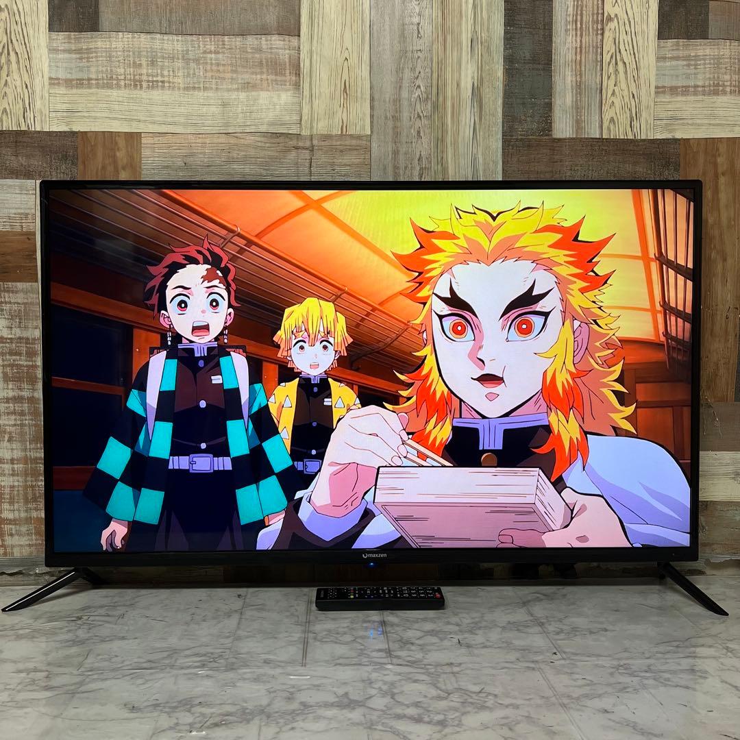 即日受渡❣️全国送料込4年前購入マクスゼン43型液晶TVゲームモード搭載。