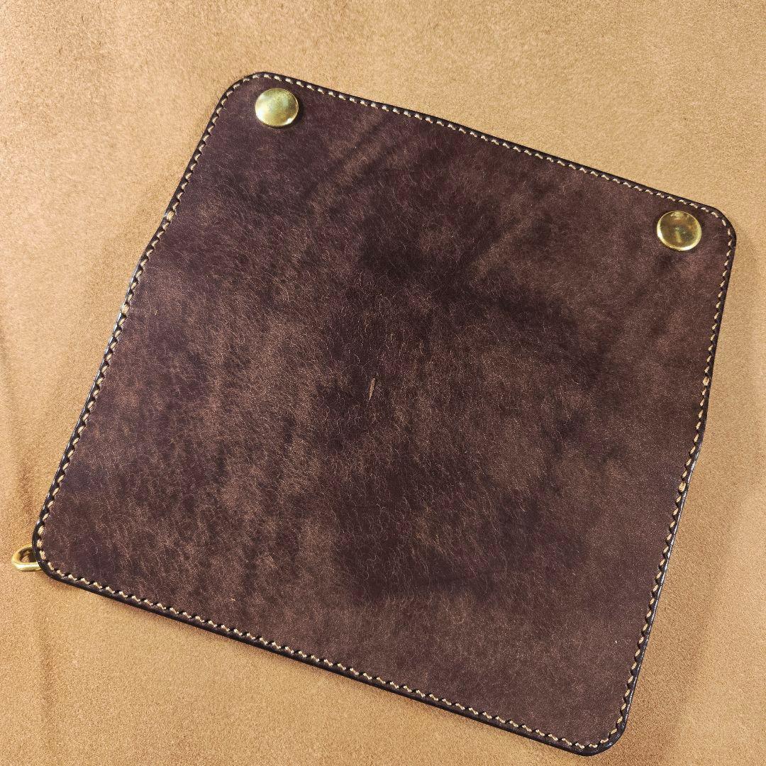 247ロング　トラッカーウォレット　イタリアンレザーMARGOT【ダークブラウン