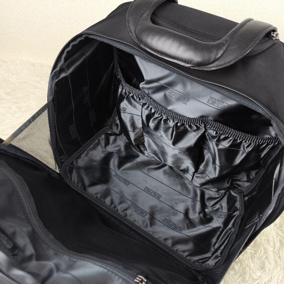 ✨美品✨ ゼロハリバートン ビジネスキャリー ナイロン 2室 2輪 大容量 黒