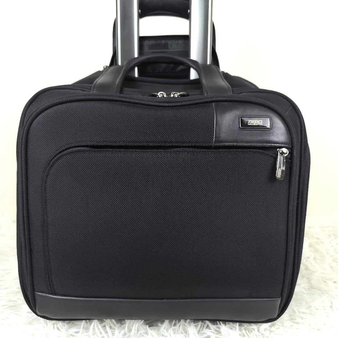 ✨美品✨ ゼロハリバートン ビジネスキャリー ナイロン 2室 2輪 大容量 黒