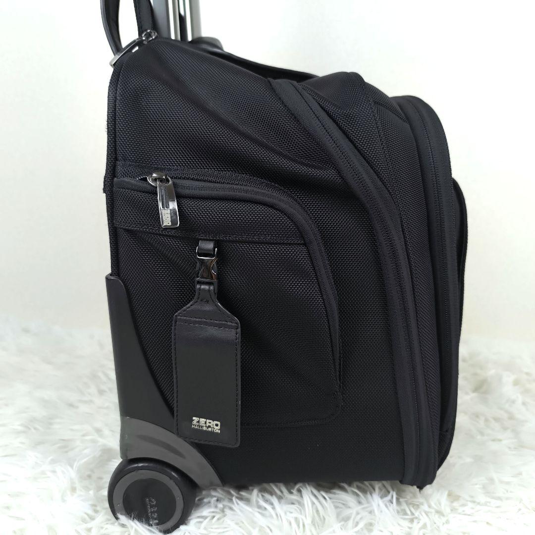 ✨美品✨ ゼロハリバートン ビジネスキャリー ナイロン 2室 2輪 大容量 黒