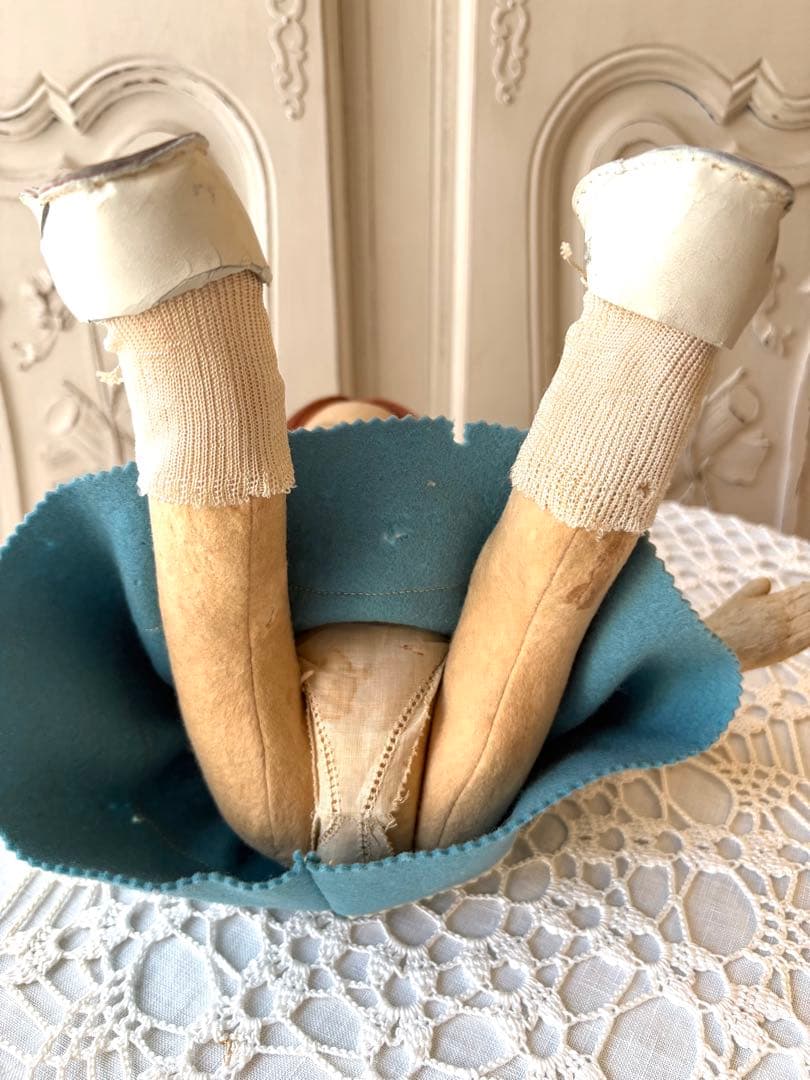 ♡ アンティーク　可愛い少女　オールド・レンチドール　LENCI フェルト人形