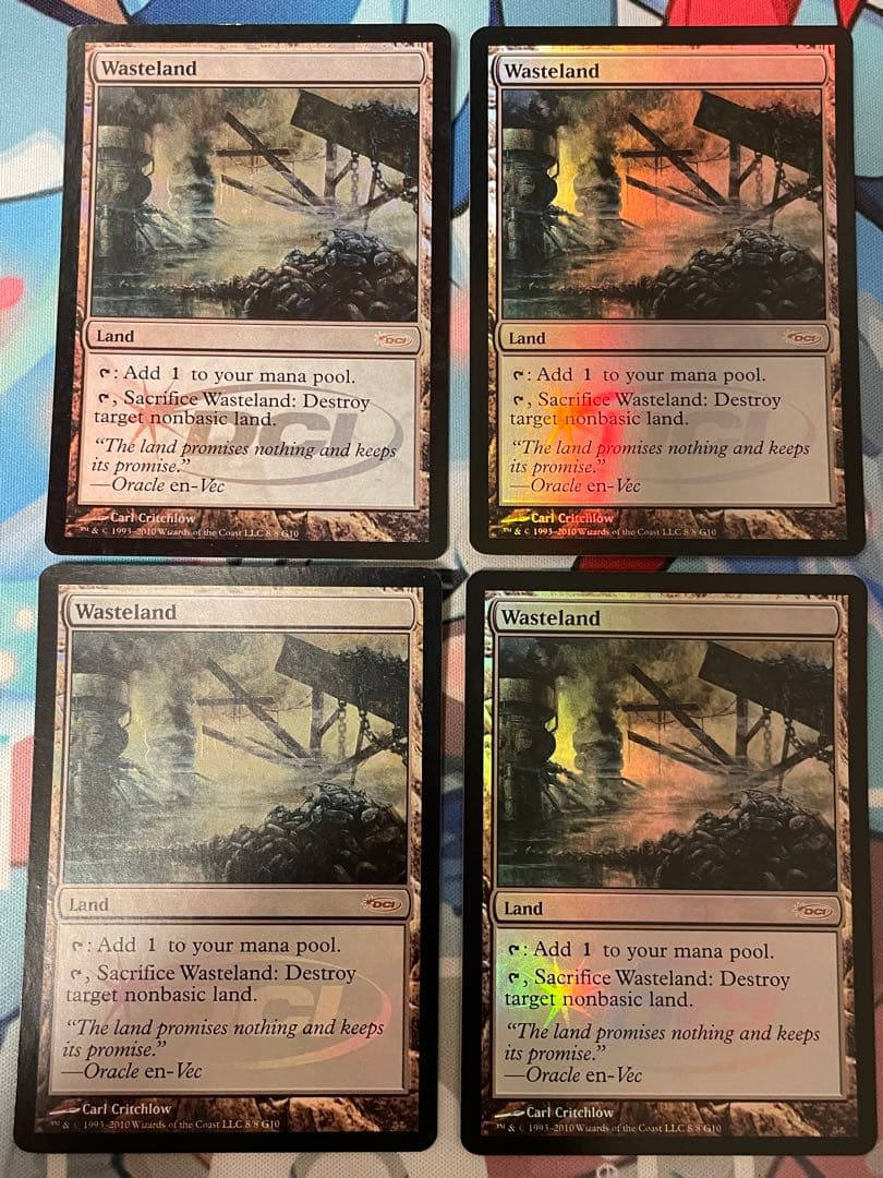 MTG 不毛の大地 プロモ Foil 4枚セット