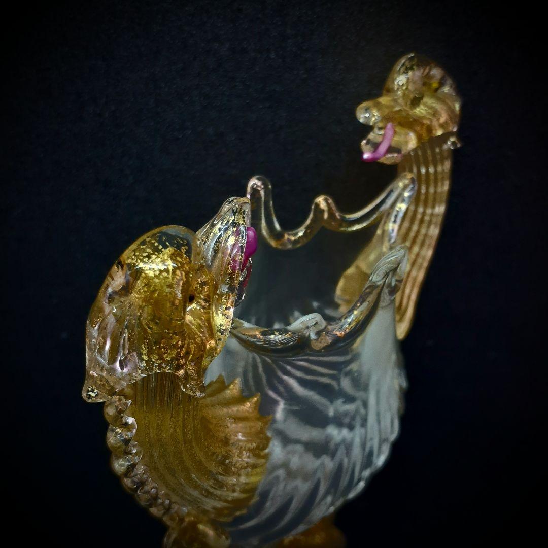 MURANO La Fenice ムラノ ラ フェニーチェ 双頭 ドラゴングラス