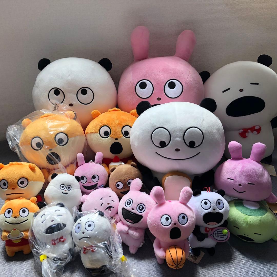 にしむらゆうじ　ぬいぐるみ　まとめ売り　こねずみ　ラブラビット　ごきげんぱんだ