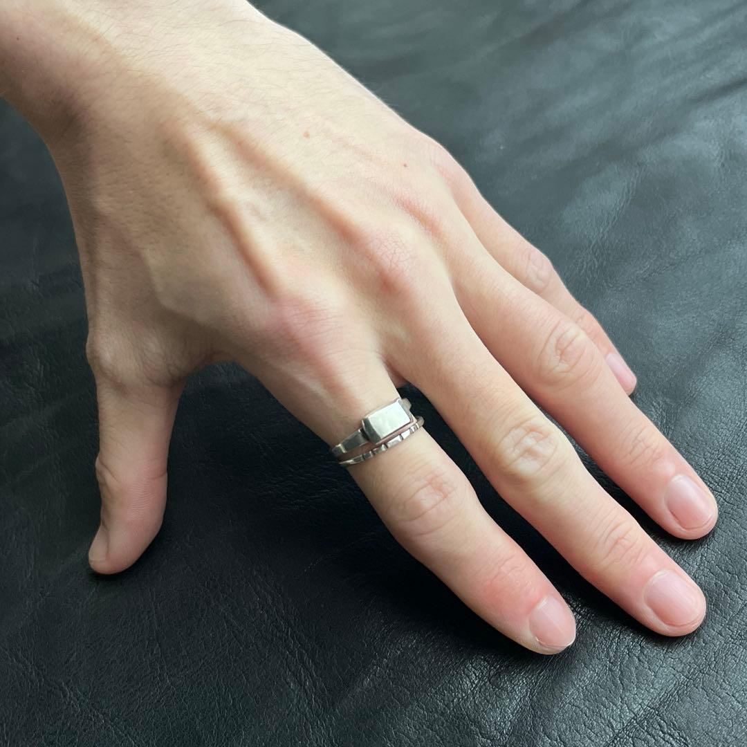 フランス　スターリング　シルバー　リング　セット　ヴィンテージ　JU