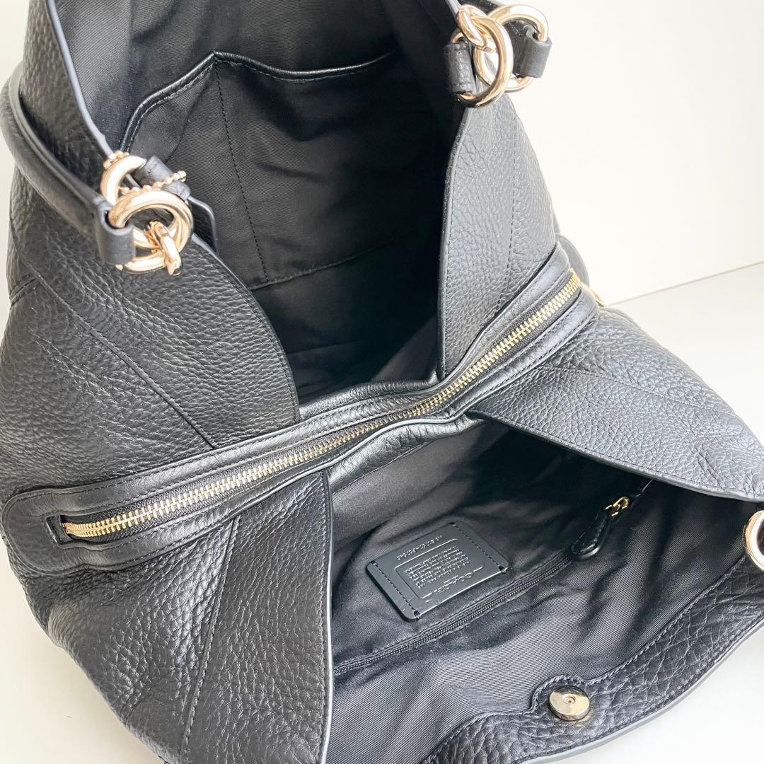 コーチ COACH トートバッグ レクシー レザー ブラック ほぼ新品