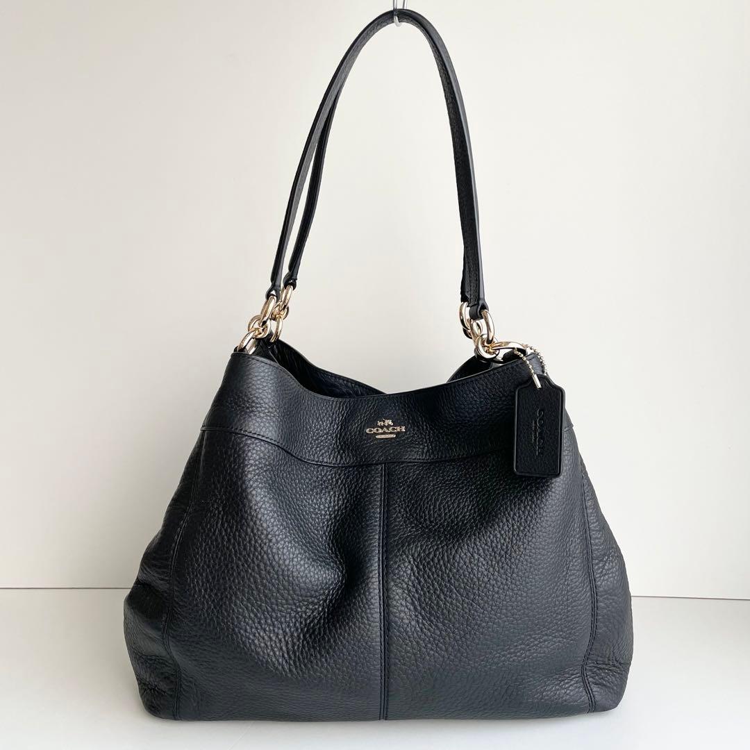 コーチ COACH トートバッグ レクシー レザー ブラック ほぼ新品