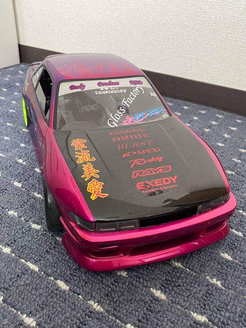 ラジコンボディ S13 シルビア 中村直樹 BURST