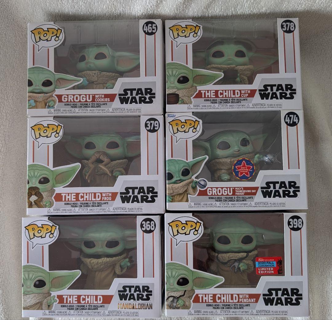 新品FUNKO POP！スター・ウォーズ　マンダロリアン　グローグー　6体セット