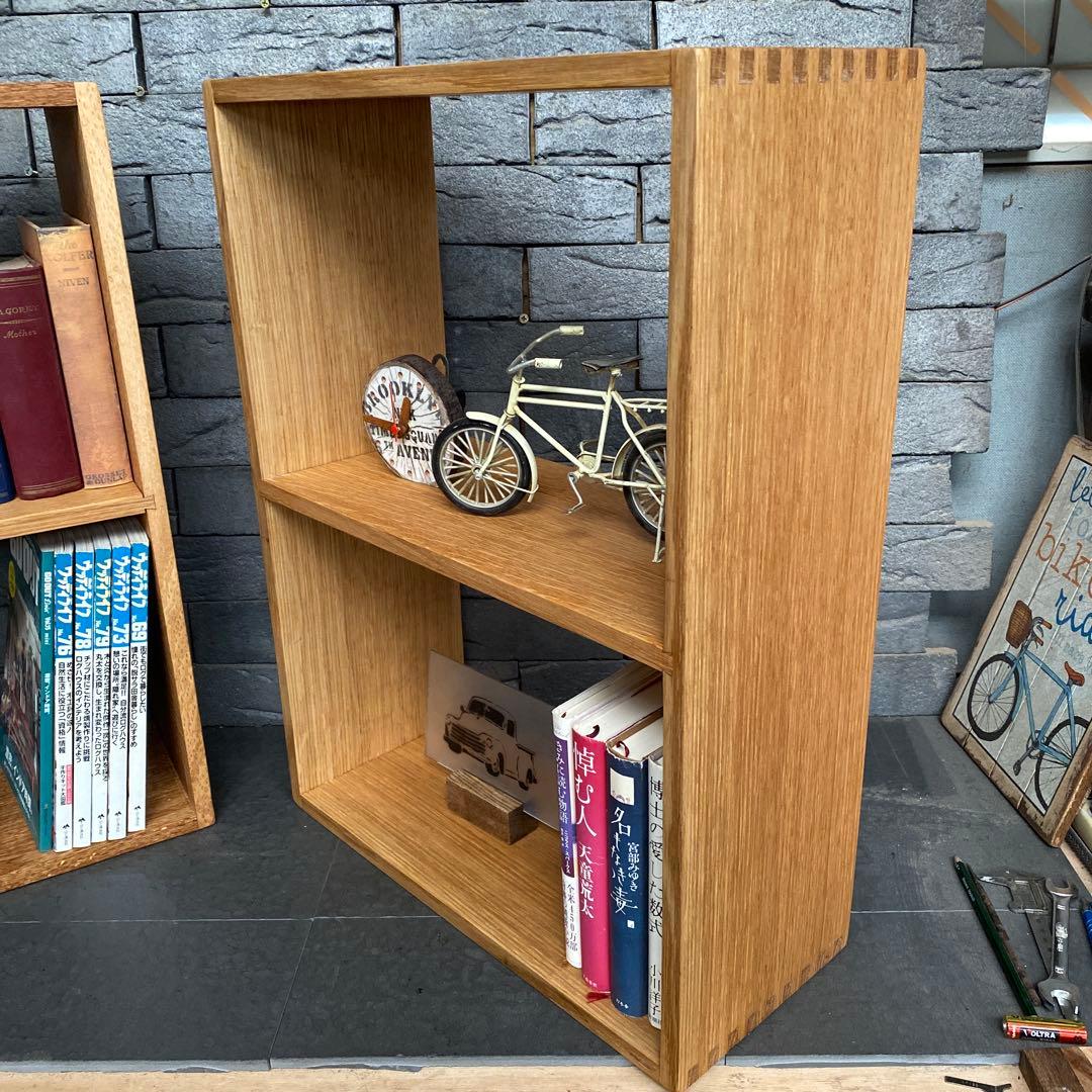 ナチュラルウッドオープンシェルフ 2セット　ホワイトオーク　オーダー品