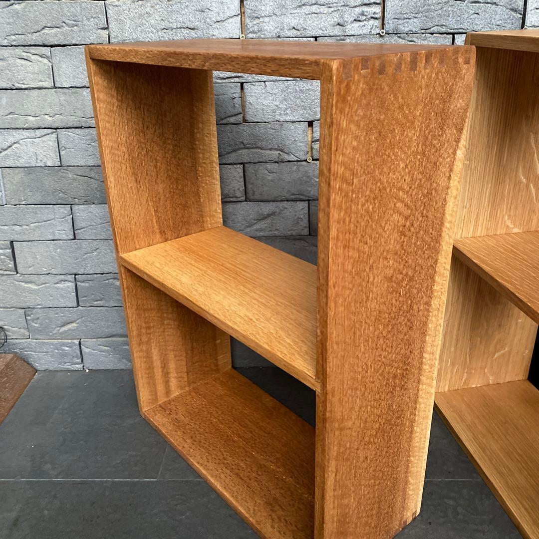 ナチュラルウッドオープンシェルフ 2セット　ホワイトオーク　オーダー品