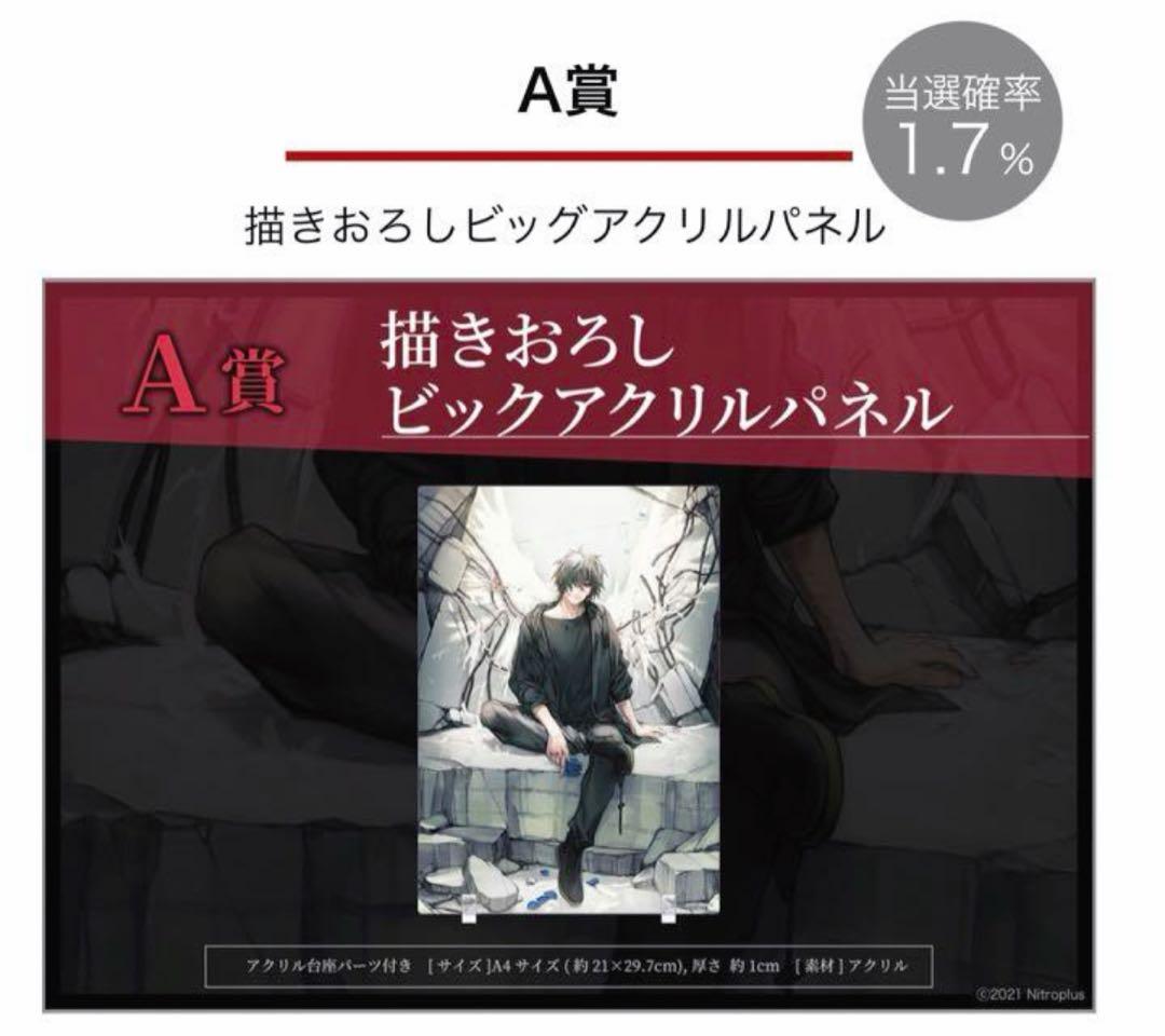 スロウ・ダメージ くじメイト A賞 ビッグアクリルパネル トワ 新品未開封