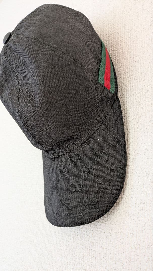 ブラック GGパターン ベースボールキャップ