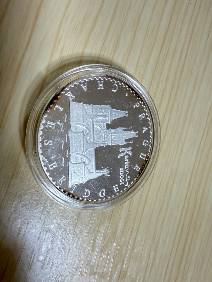 プラハ 記念硬貨 ライオンの紋章