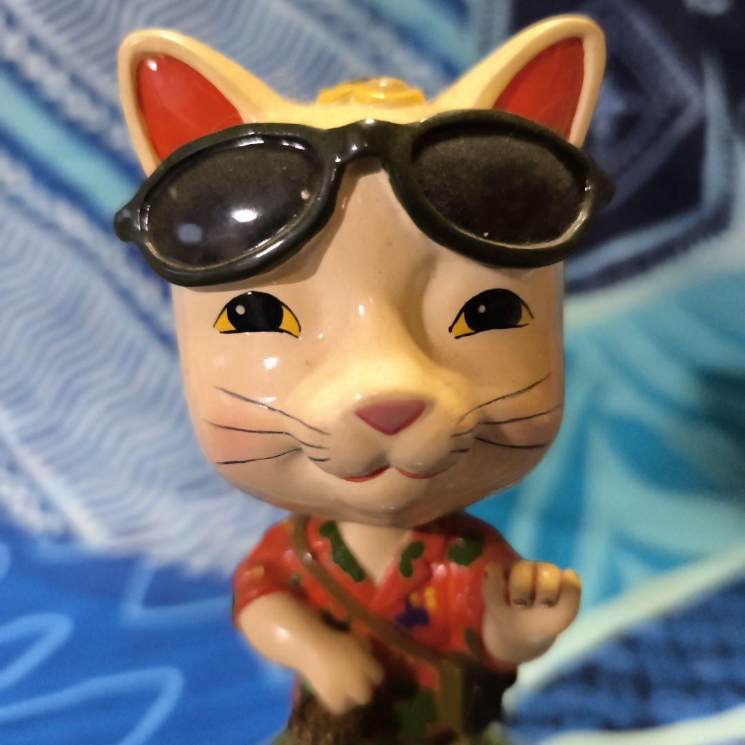 ハワイアンシャツ 猫型フィギュア男の子GoodLuckHawaii