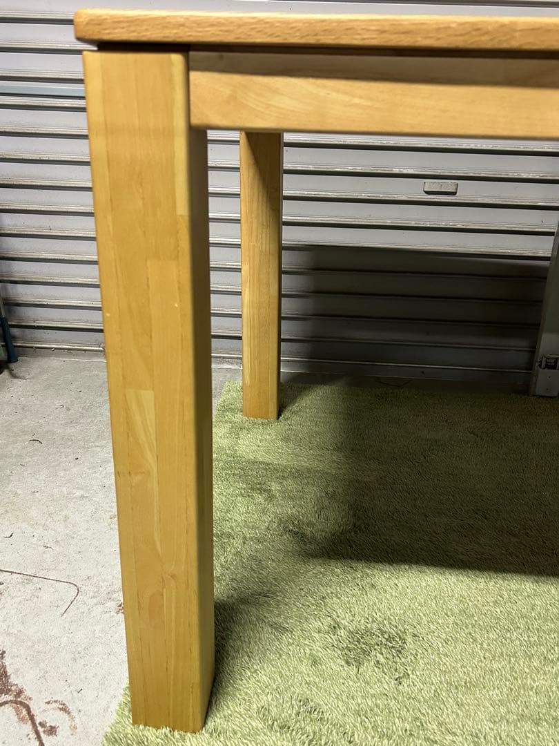 ☆山口県下松市よりダイニングテーブル 天然木 ナフコ 幅180 奥90 高71