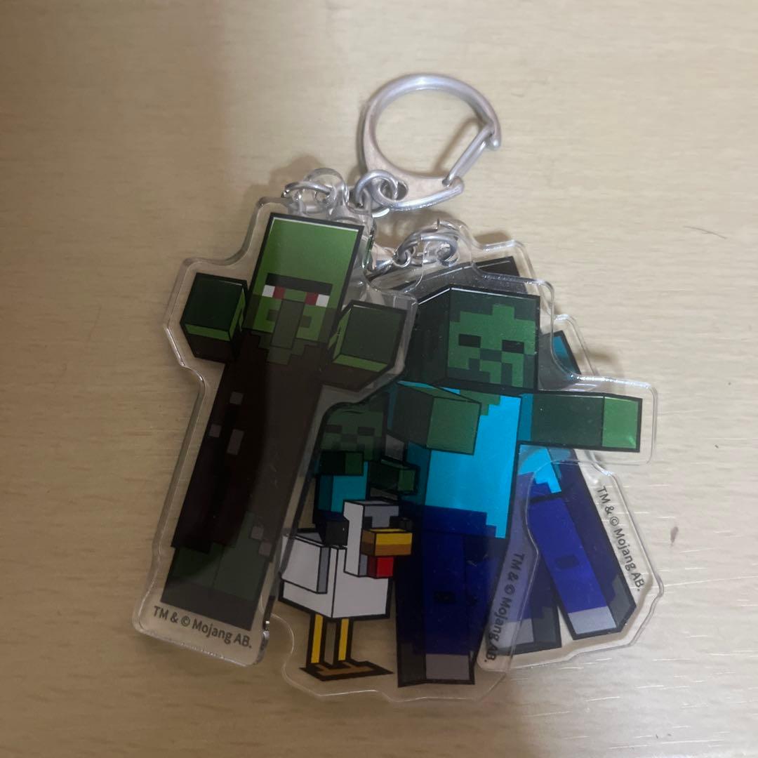Minecraft ゾンビ アクリルキーホルダー 3個セット