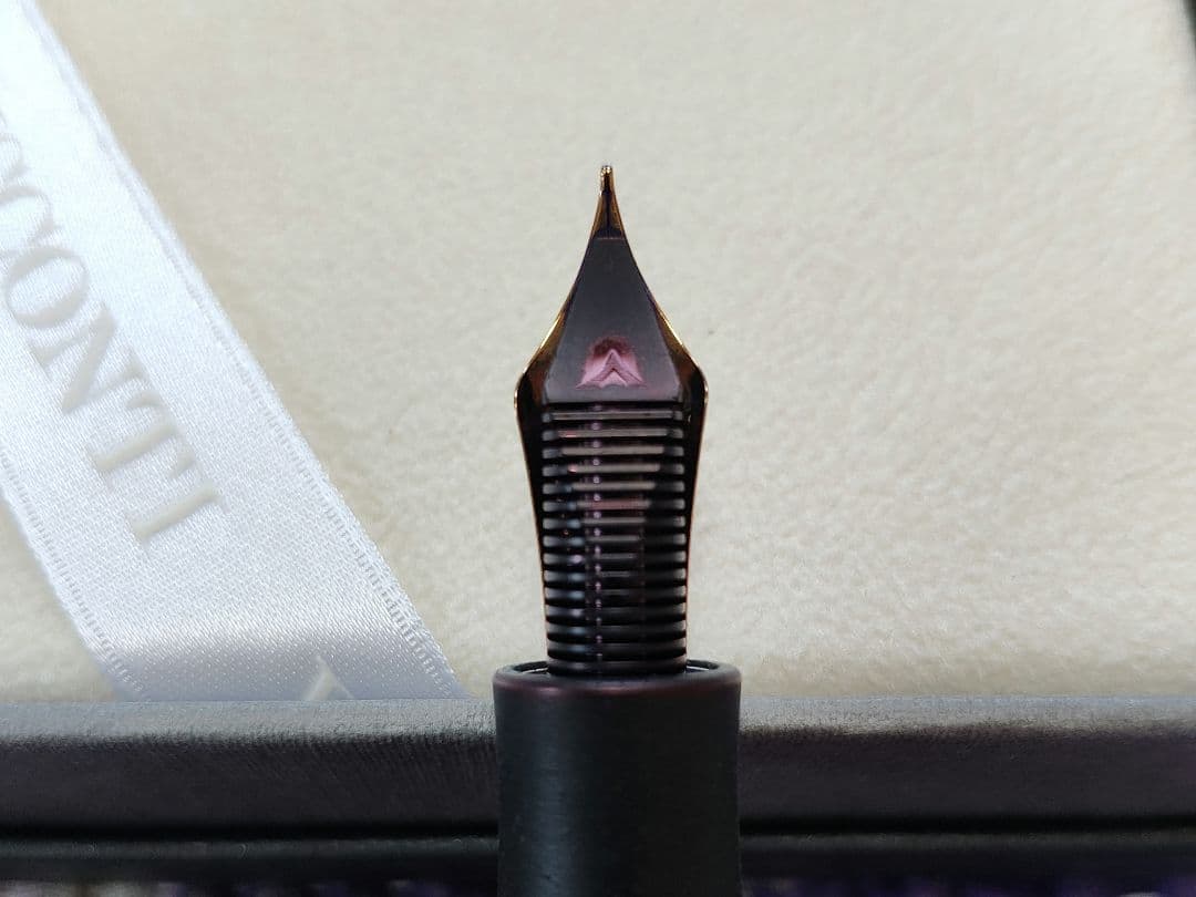 パラジウムニブVISCONTI ホモサピエンス　オーバーサイズ　ブロンズ　万年筆