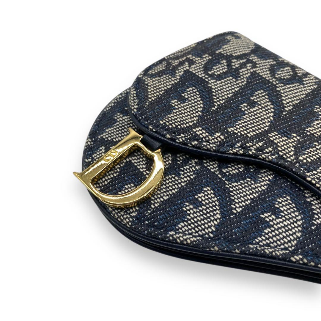 極美品♡クリスチャンディオール　トロッター柄　ケース　サドル　オブリーク