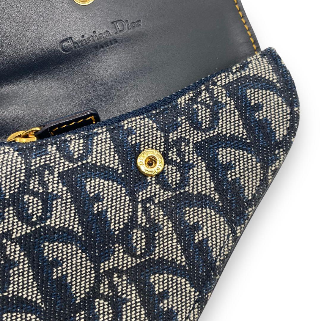 極美品♡クリスチャンディオール　トロッター柄　ケース　サドル　オブリーク