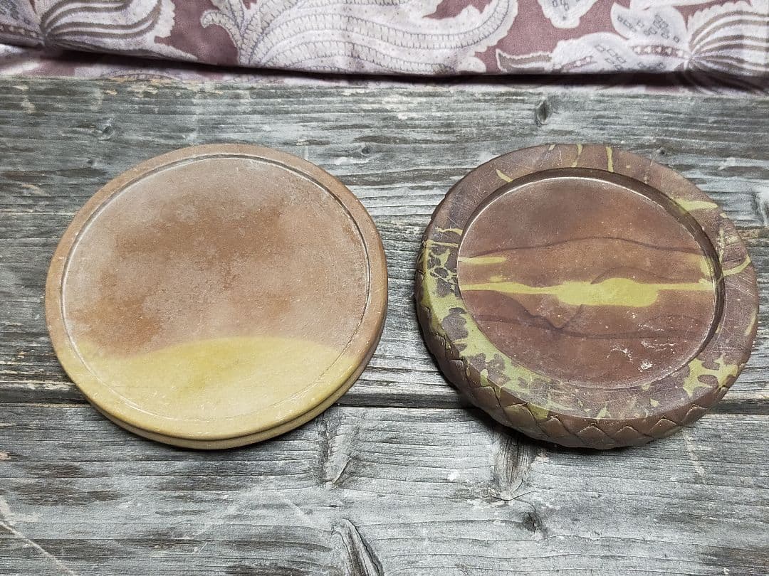 ♥未使用　中国　硯　φ１４０ｍｍ　書道具　骨董品