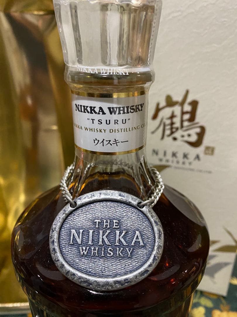 終売品　ニッカ　鶴スリムボトル