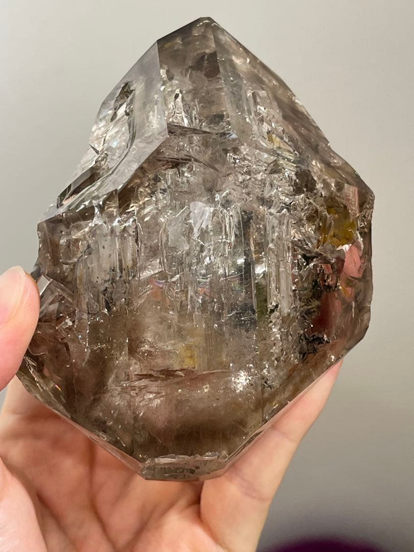 【博物館級】巨大　ハーキマーダイヤモンド 二連晶　鉱物　鉱物標本　天然石　原石