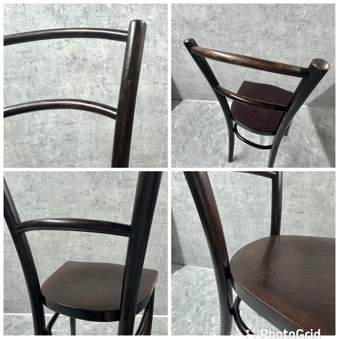 英国イギリスアンティーク ベントウッドチェア ムンダス社 曲木椅子　2脚