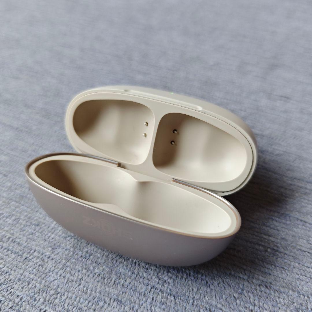 【最終値下げ】Shokz OpenDots ONE 充電ケース　グレー シルバー