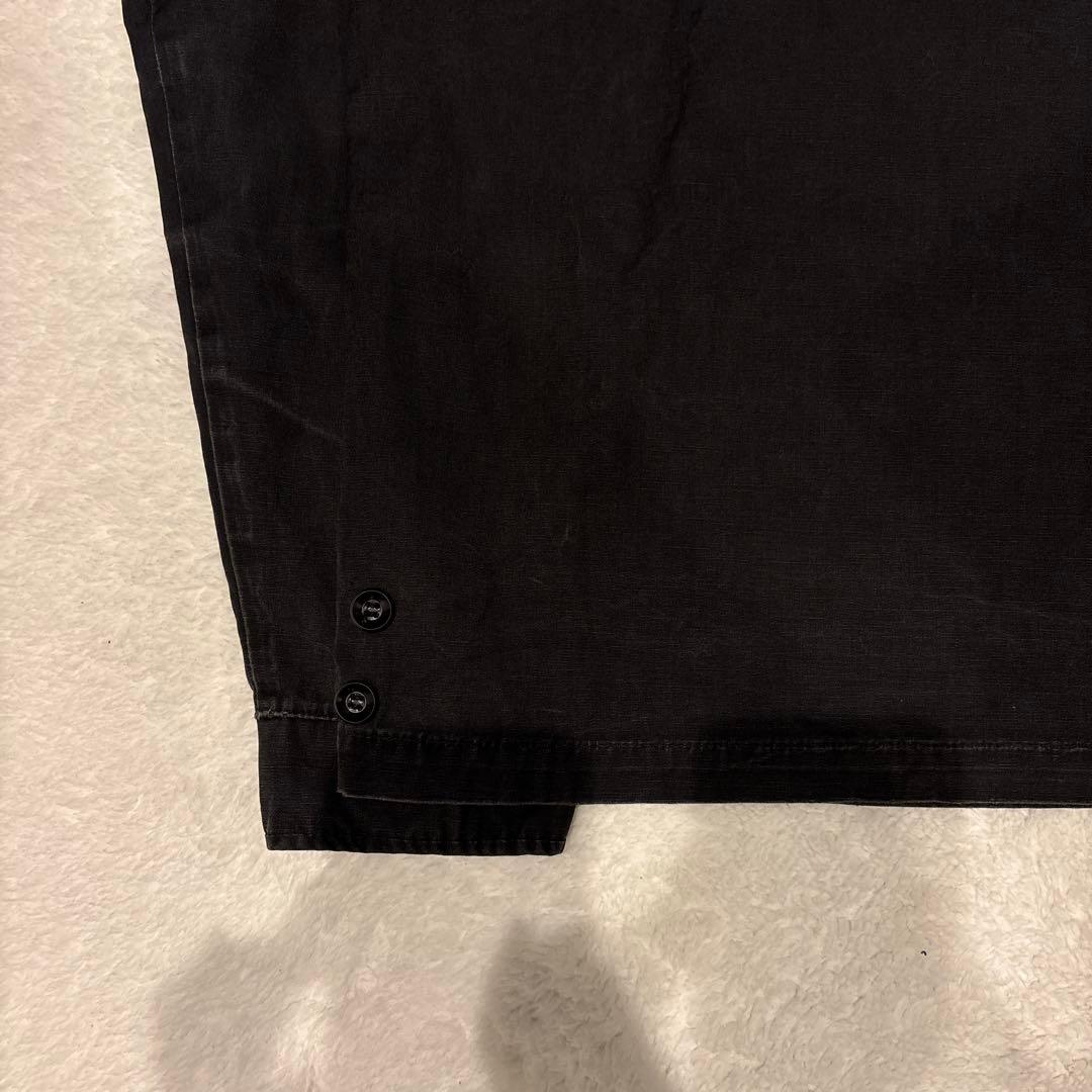 50s60s〜ブラック　黒　スイングトップ　コットン混　ヴィンテージ　ドリズラー