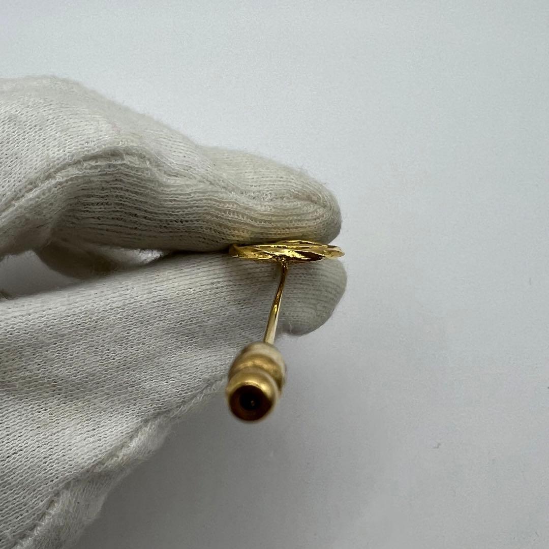 【極美品】シャネル ピンブローチ ココマーク ゴールド サークル