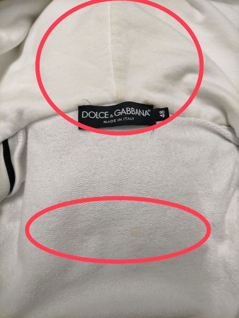 ドルチェ＆ガッバーナ ジップアップパーカー ドルガバ コットン D&G