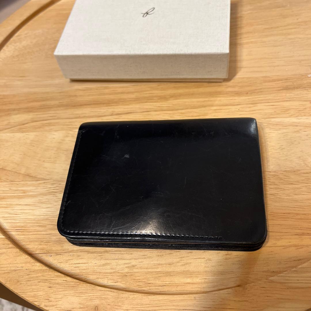 forme short wallet black 二つ折り財布 箱付き