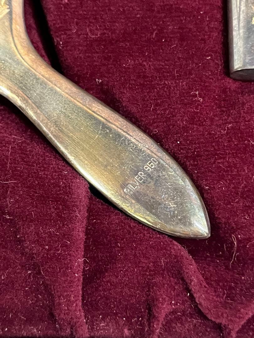 工芸品 銀製 手鏡 香水瓶 セット SV950