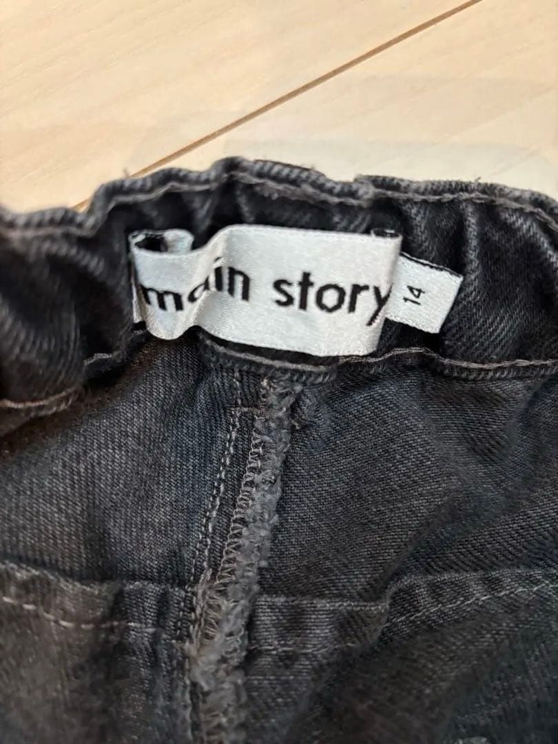 専用　main story ブラックデニム　14y