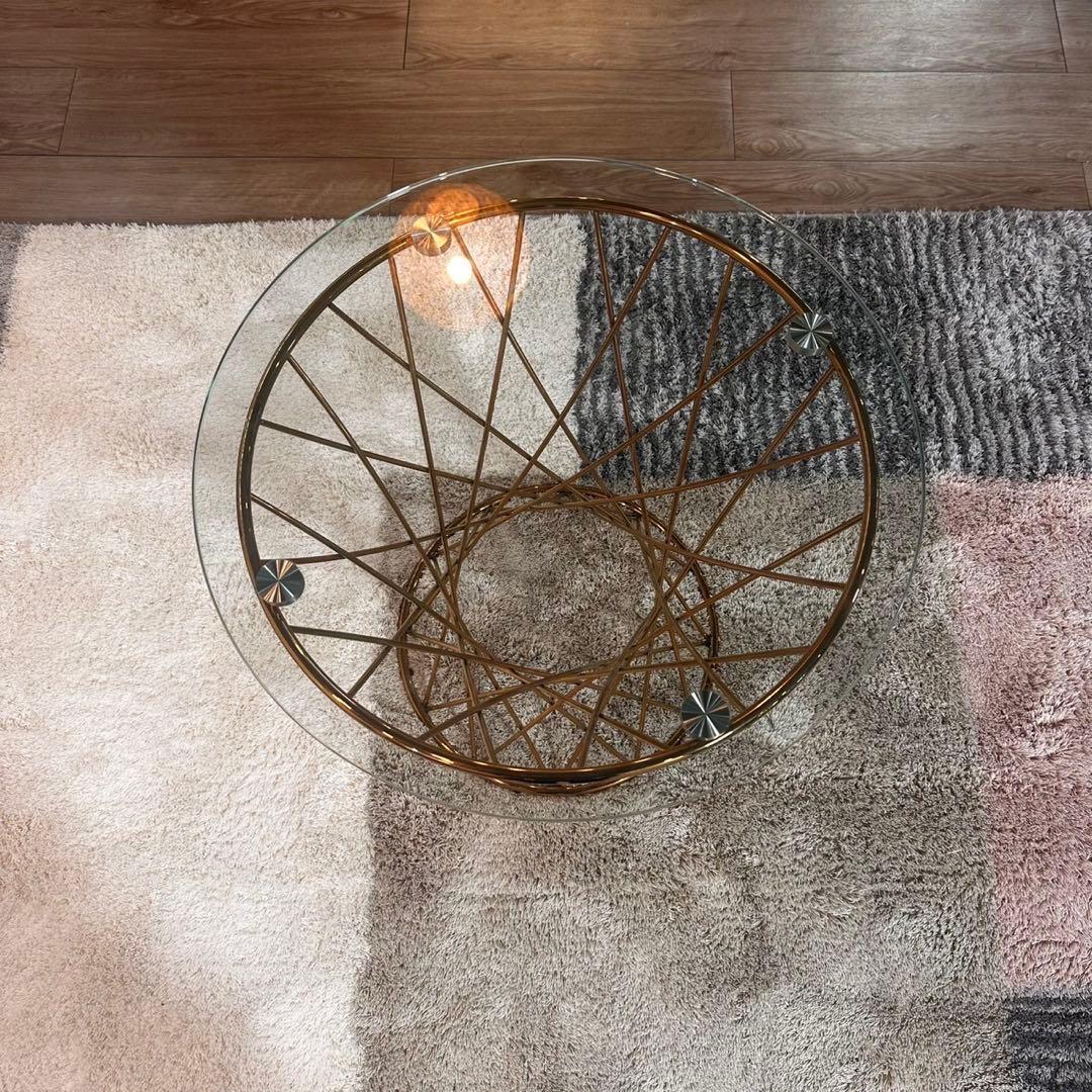 Francfranc サイドテーブル マーリア ブラック 円形 家具 B002