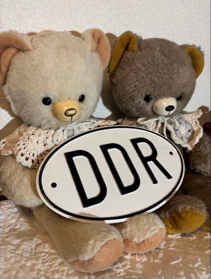 希少 アンティーク DDRベア ベルリンベア オフホワイト レアカラー .