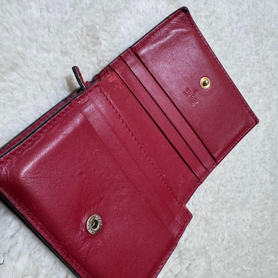 Gucci チェリー装飾 二つ折り財布