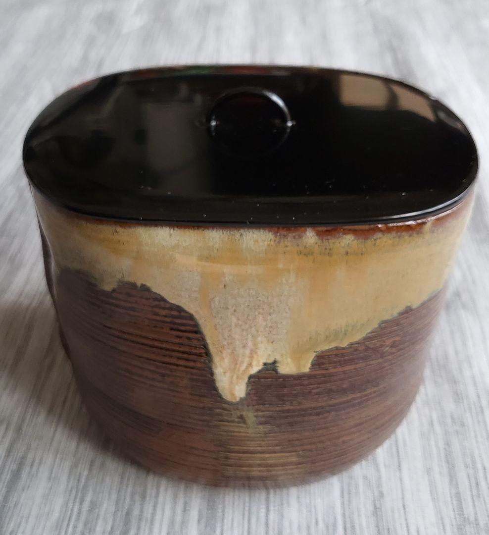 sale❗裏千家　高取焼　鬼丸碧山作　水指　美品未使用