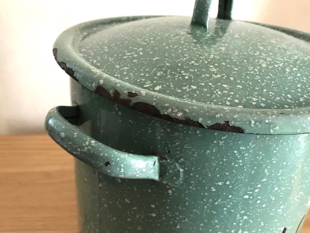 イギリス　ホーローフラワー缶　アンティーク