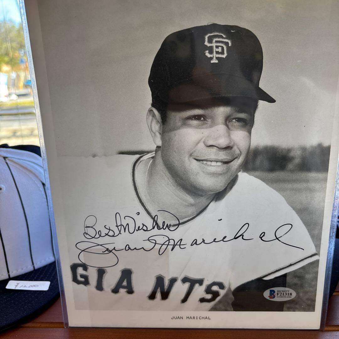 【SALE】MLBフアン・マリシャル サイン入り写真