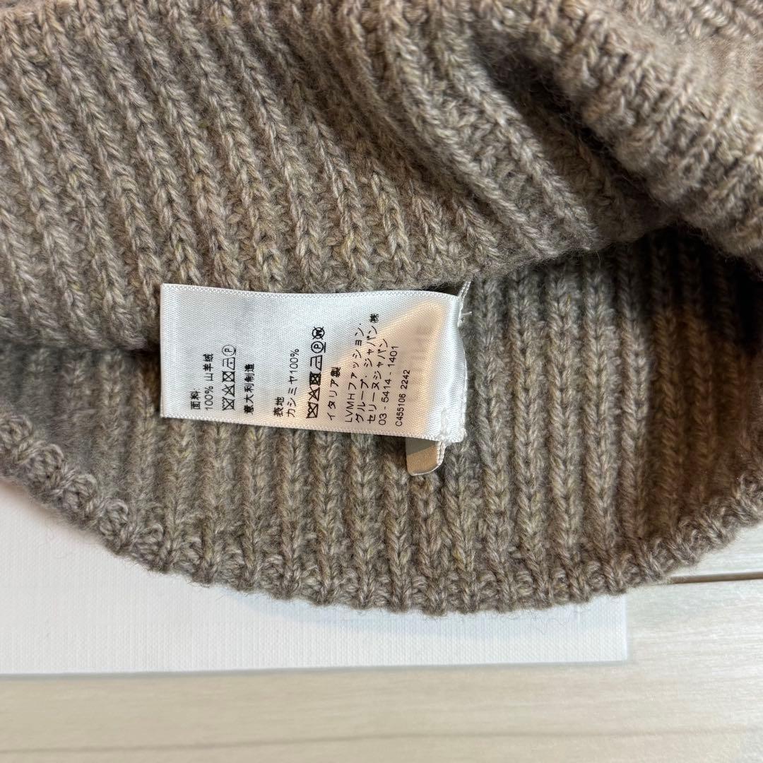 CELINE ニット帽 トリオンフ カシミア ビーニー ベージュ