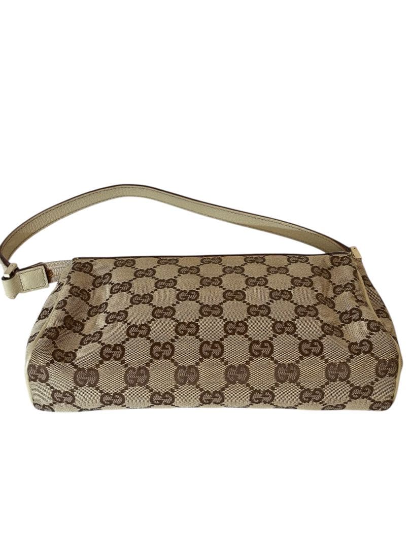 GUCCI ベージュ GGキャンバス ハンドバッグ ビンテージ　145750