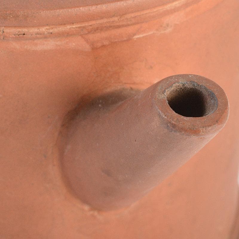 中国　紫砂　朱泥　漢詩文　急須　茶壷　V　R7363