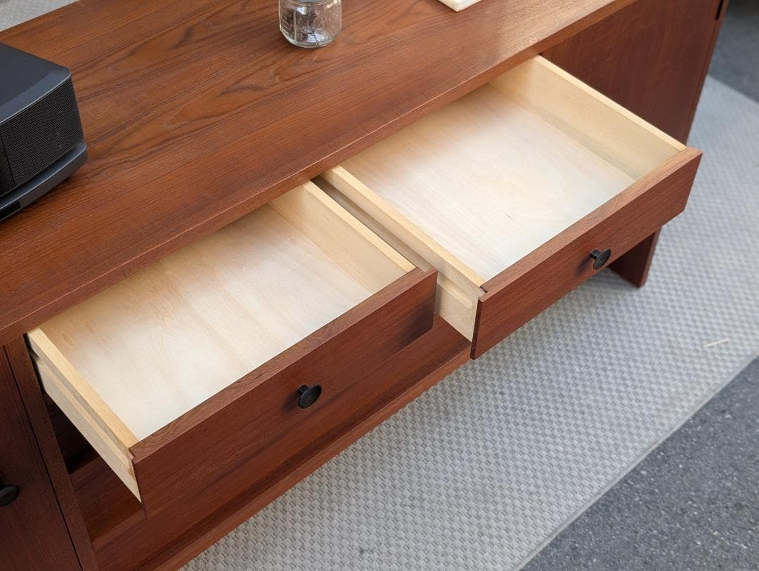 ジャパンヴィンテージ☆サイドボード／チーク材無垢／北欧家具／ミッドセンチュリー